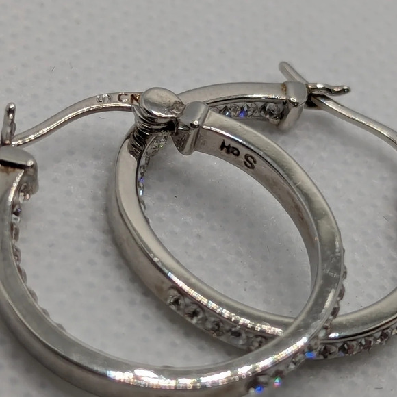 Sterling hoops - Picture 3 of 5